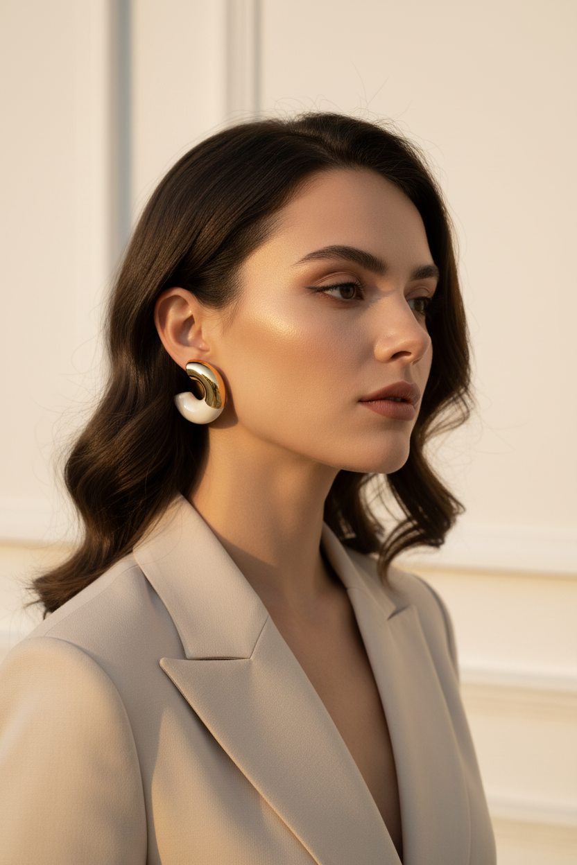 Gatsby Arc Earrings-ChicaChica