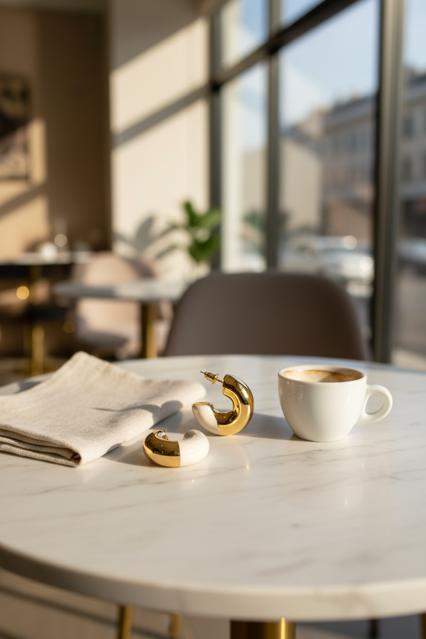 Gatsby Arc Earrings-ChicaChica