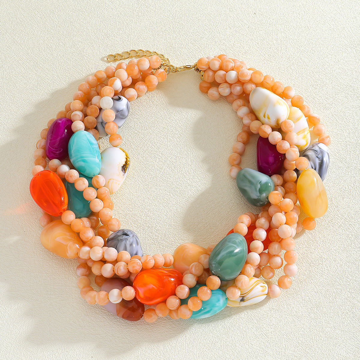 Gem Party Necklace_ChicaChica