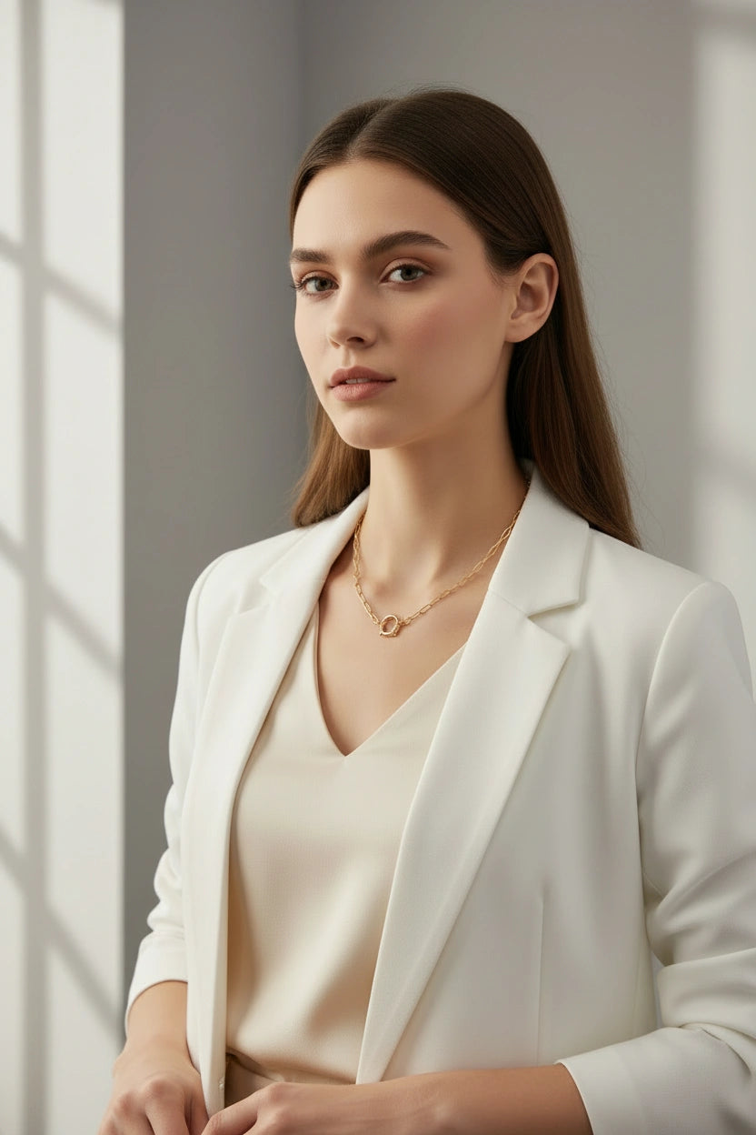 Golden Arc Necklace_ChicaChica