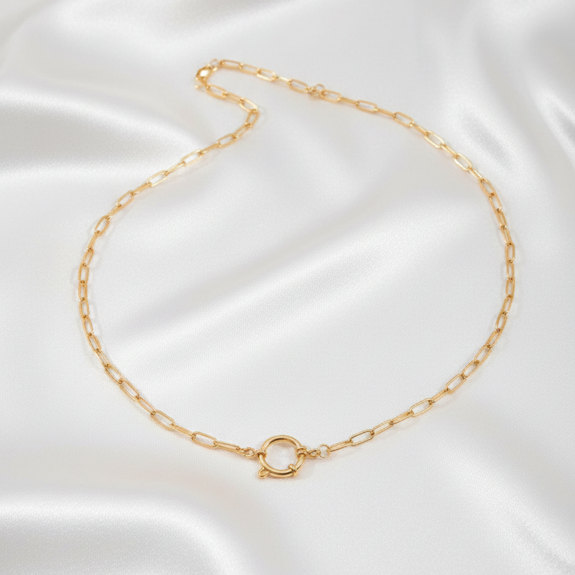 Golden Arc Necklace_ChicaChica