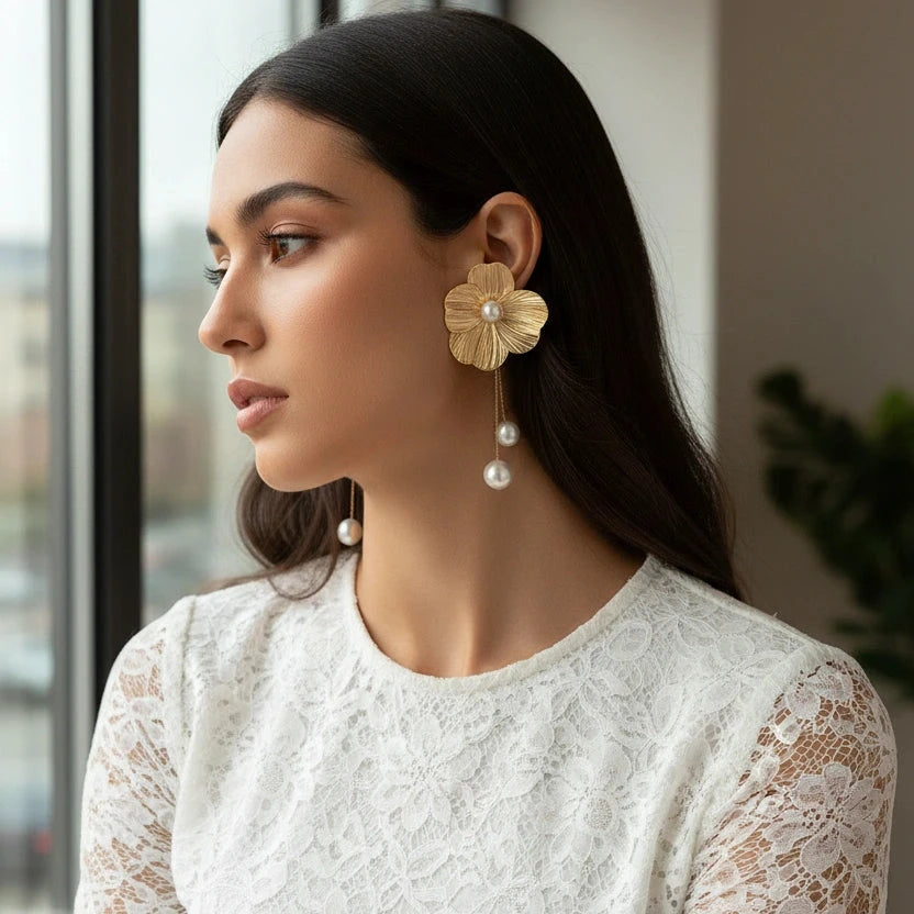 Golden Bloom Earrings