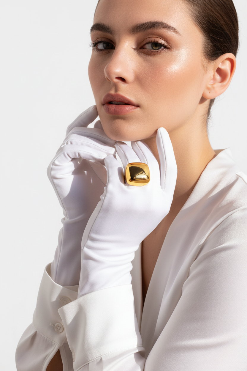 Golden Bold Ring_ChicaChica