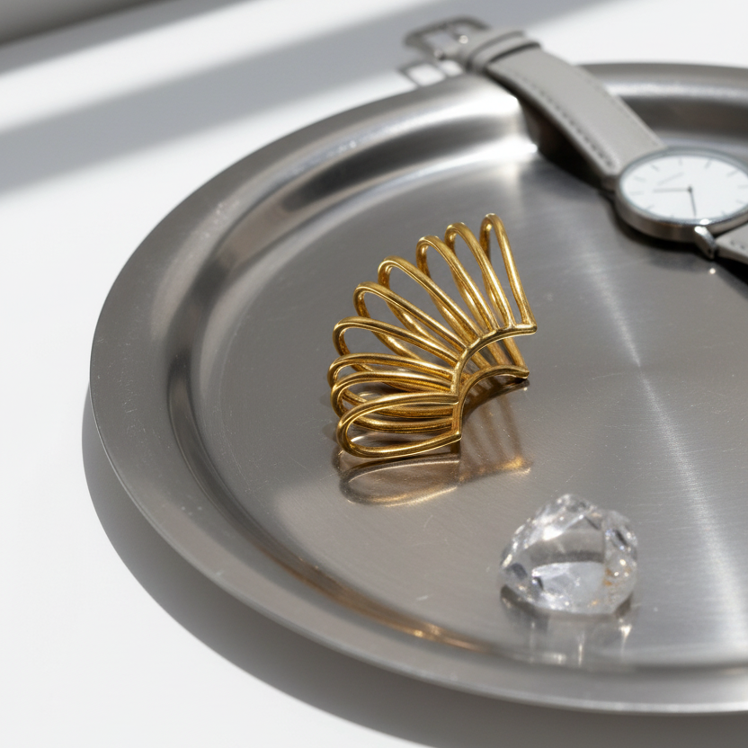  Golden Horizon Ear Cuff_ChicaChica