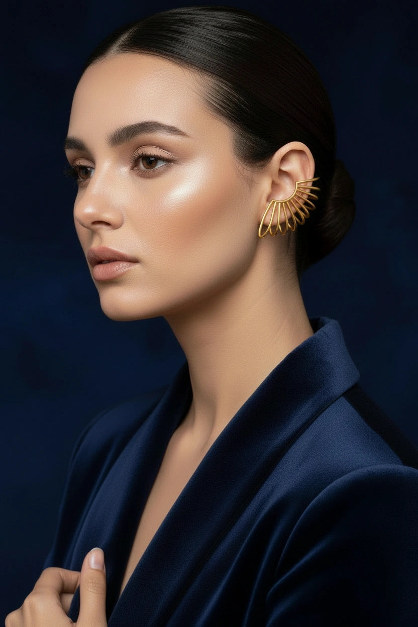  Golden Horizon Ear Cuff_ChicaChica