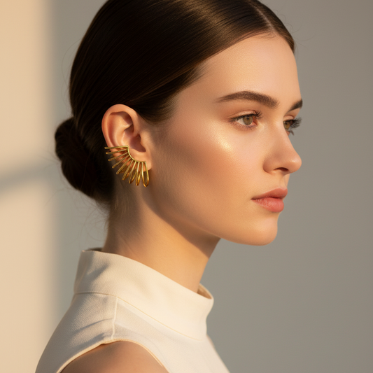  Golden Horizon Ear Cuff_ChicaChica