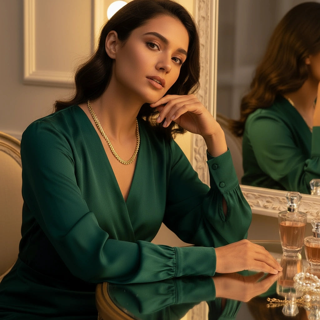  Golden Vine Necklace_ChicaChica 