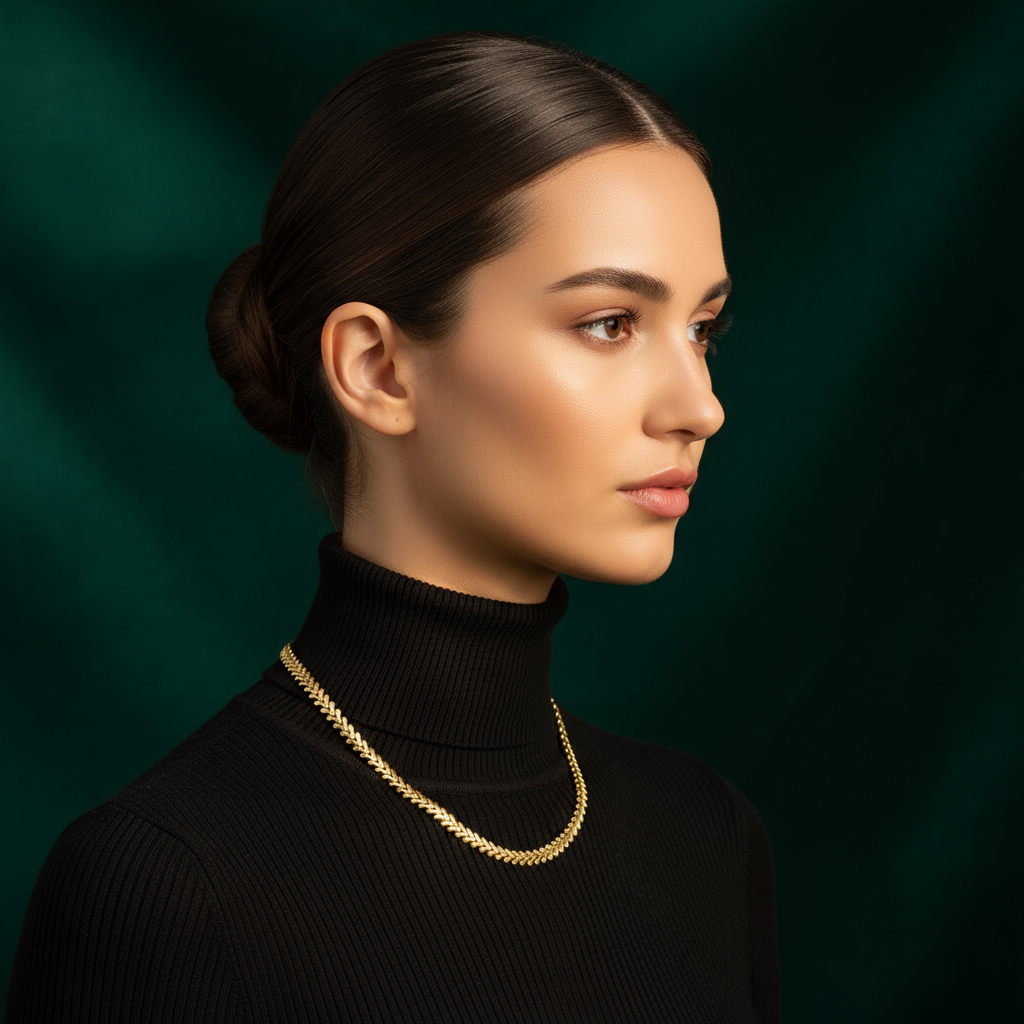 Golden Vine Necklace_ChicaChica