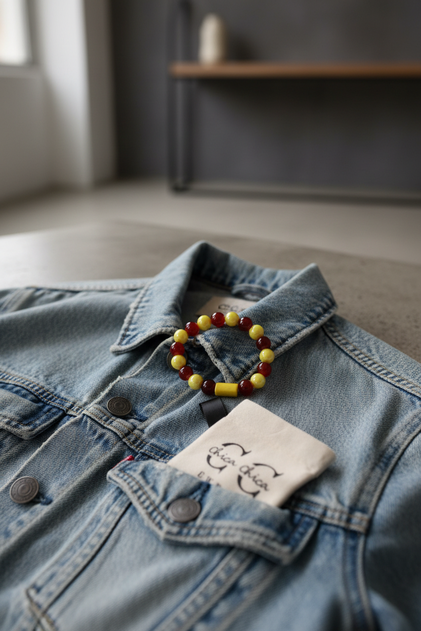 Honey Merlot Bead Bracelet _ChicaChica