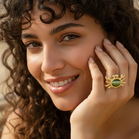 Jade Pinch Ring_ChicaChica