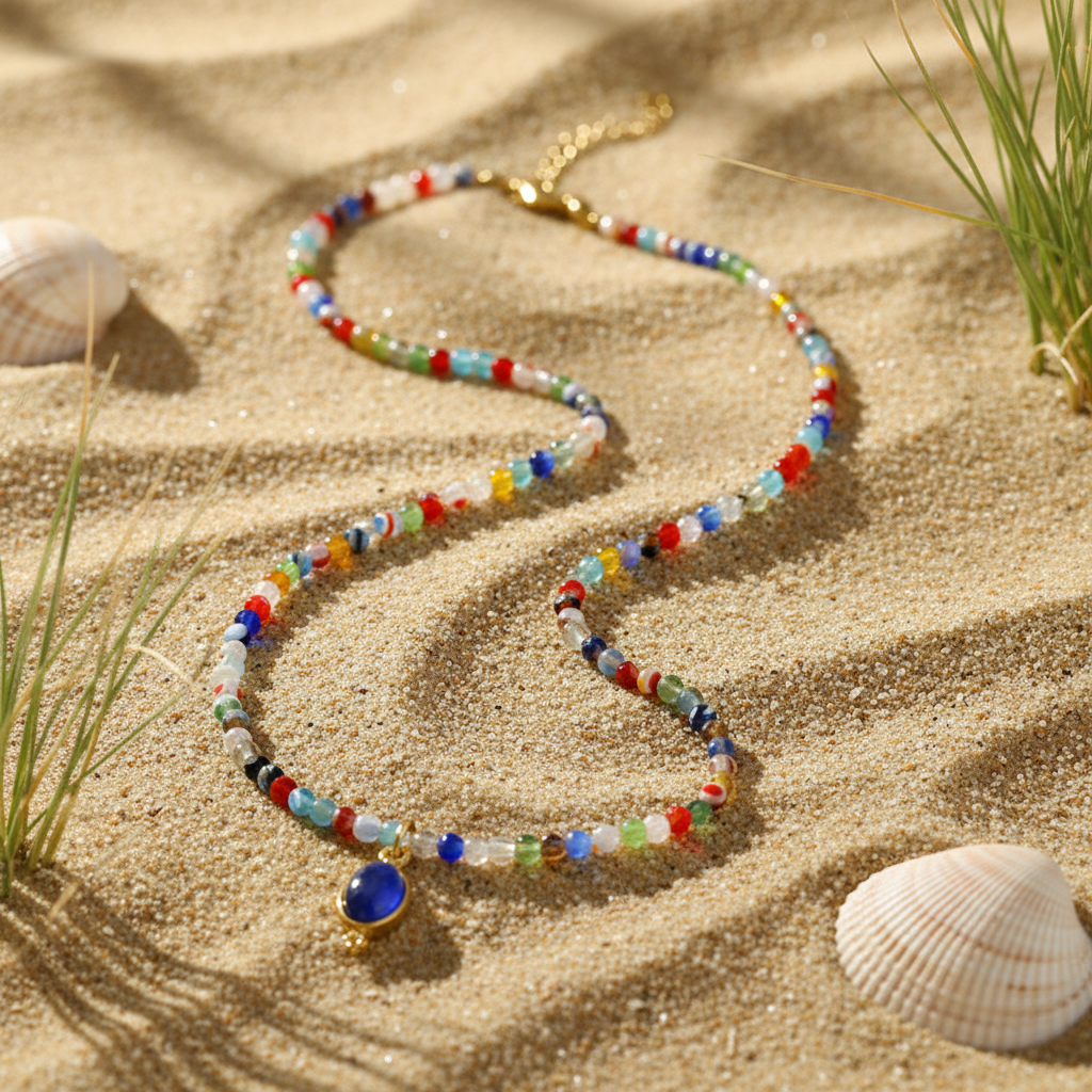 Jewel Dots Necklace-ChicaChica