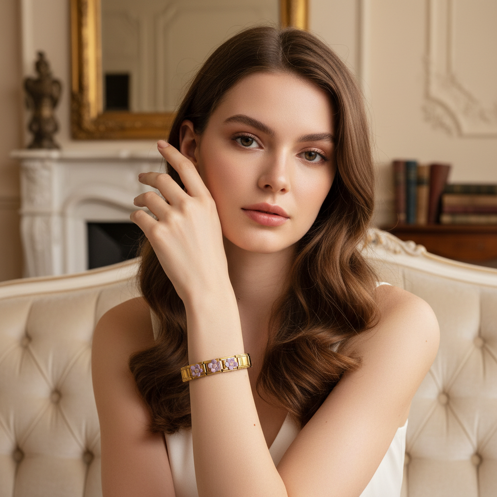 Lavender Bloom Bracelet_Chica Chica