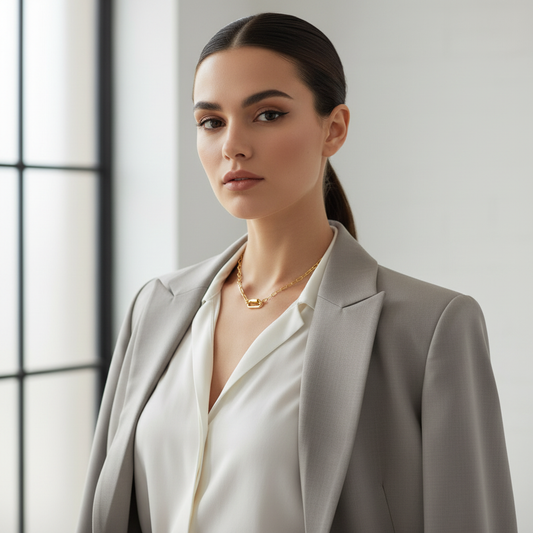  Link Balance Necklace_ChicaChica