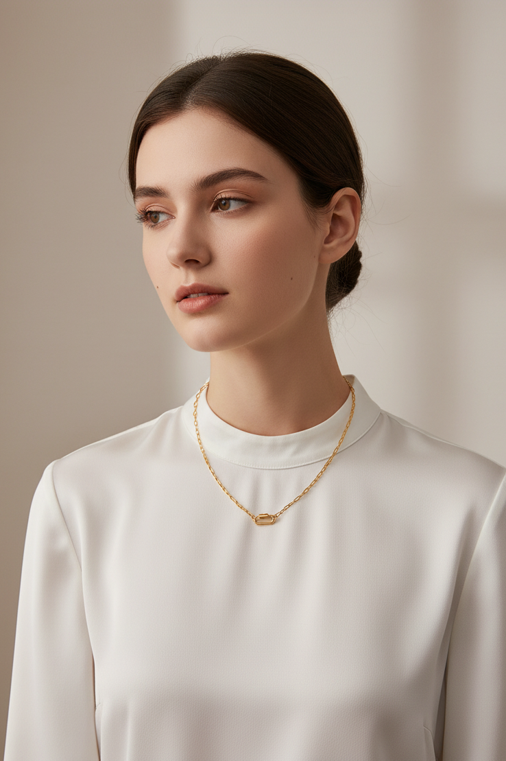  Link Balance Necklace_ChicaChica