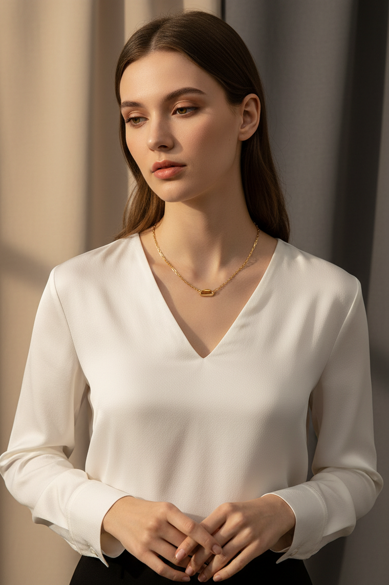  Link Balance Necklace_ChicaChica