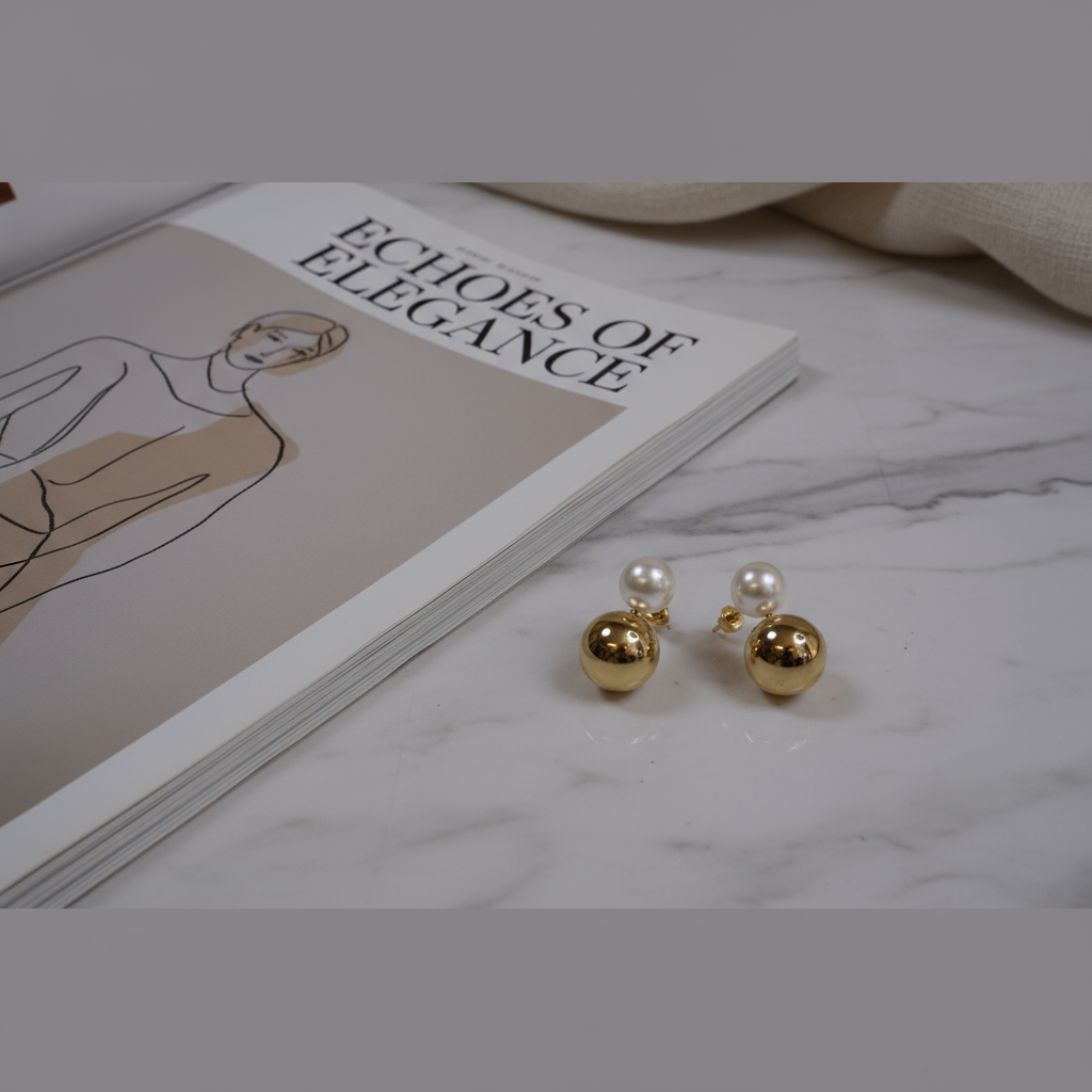 Lustra Gold Drop Earrings_ChicaChica_Gold