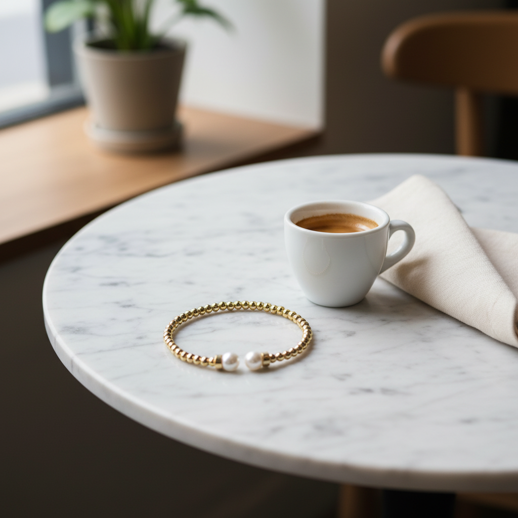 Lustre Pearl Duo Bracelet_ChicaChica