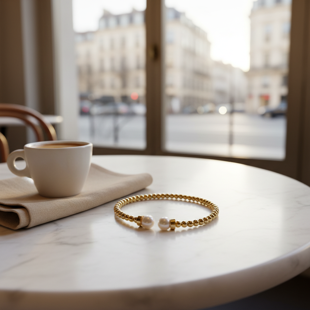 Lustre Pearl Duo Bracelet_ChicaChica