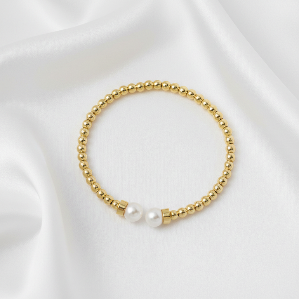 Lustre Pearl Duo Bracelet_ChicaChica