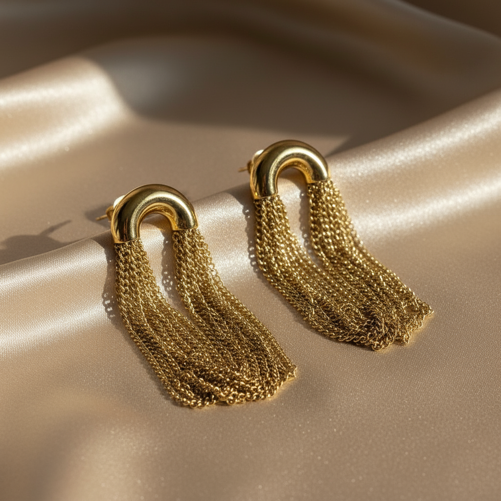 Luxe Fringe Earrings_Retro_ChicaChica
