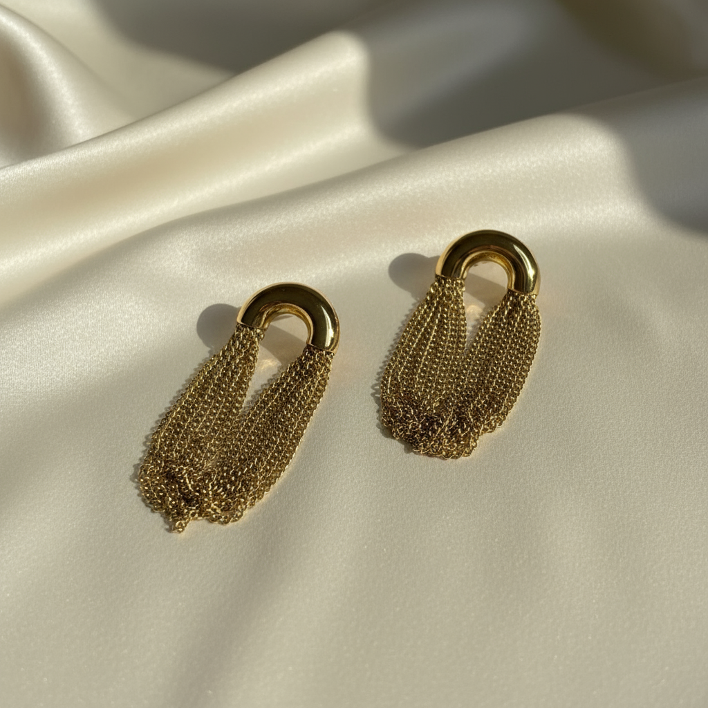 Luxe Fringe Earrings_ChicaChica