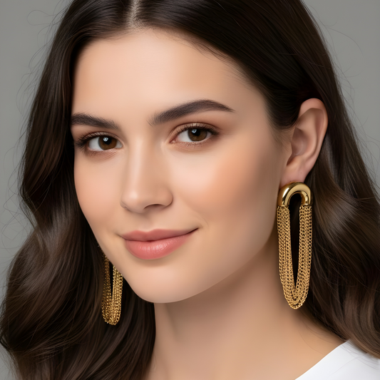 Luxe Fringe Earrings_ChicaChica