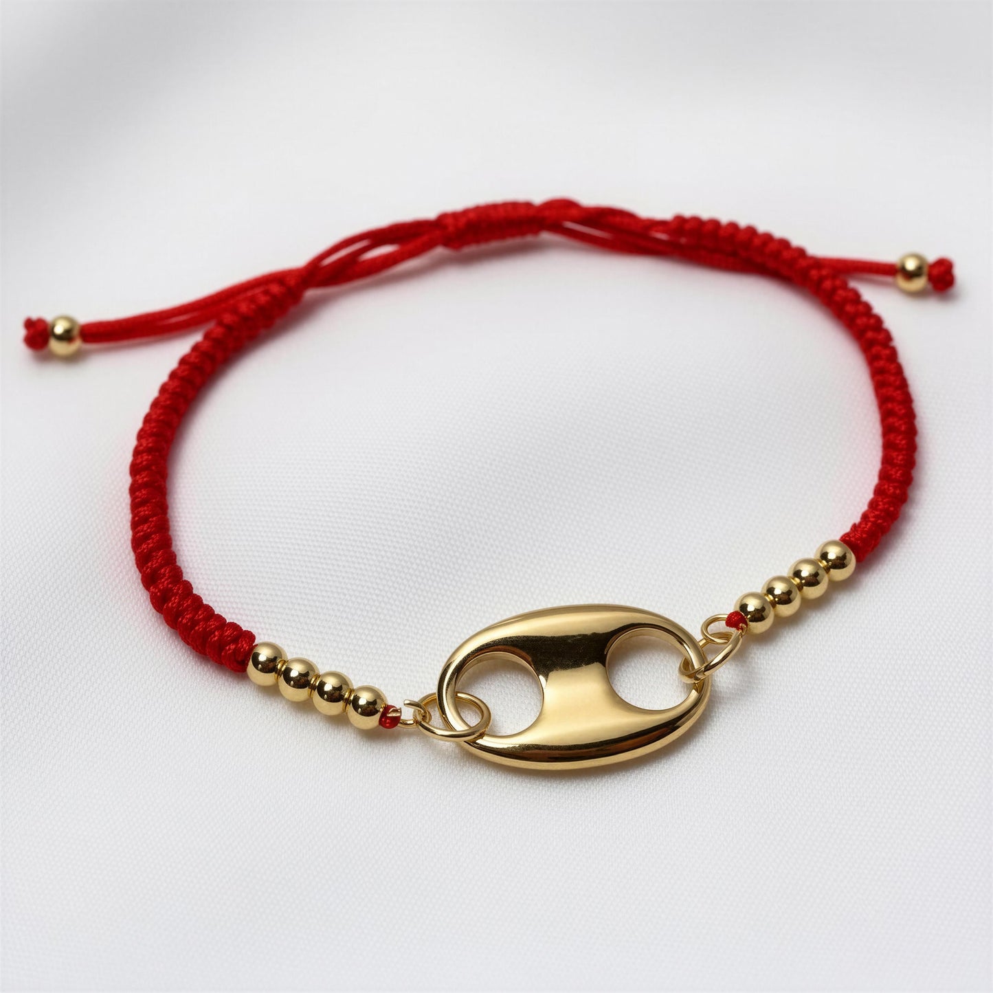 The Nexo Bracelet in l Red on a white background
