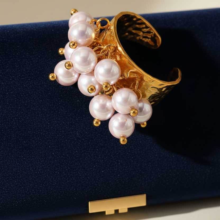 Ocean Pearl Bloom Ring-ChicaChica