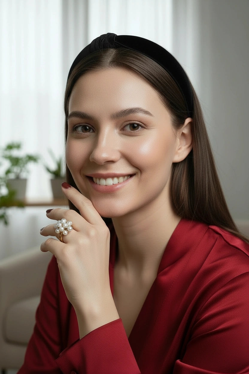 Ocean Pearl Bloom Ring