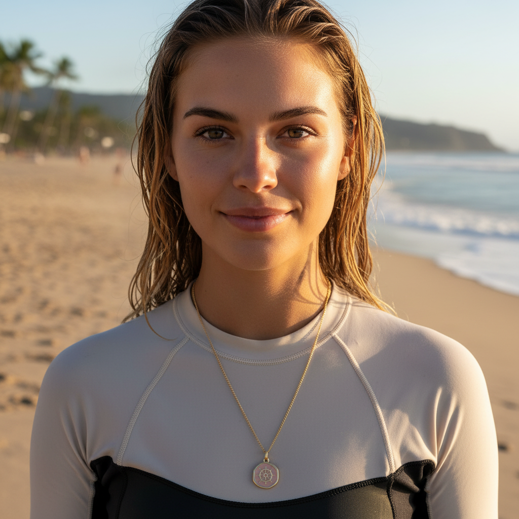 Oceana Soleil Medallion Necklace_ChicaChica