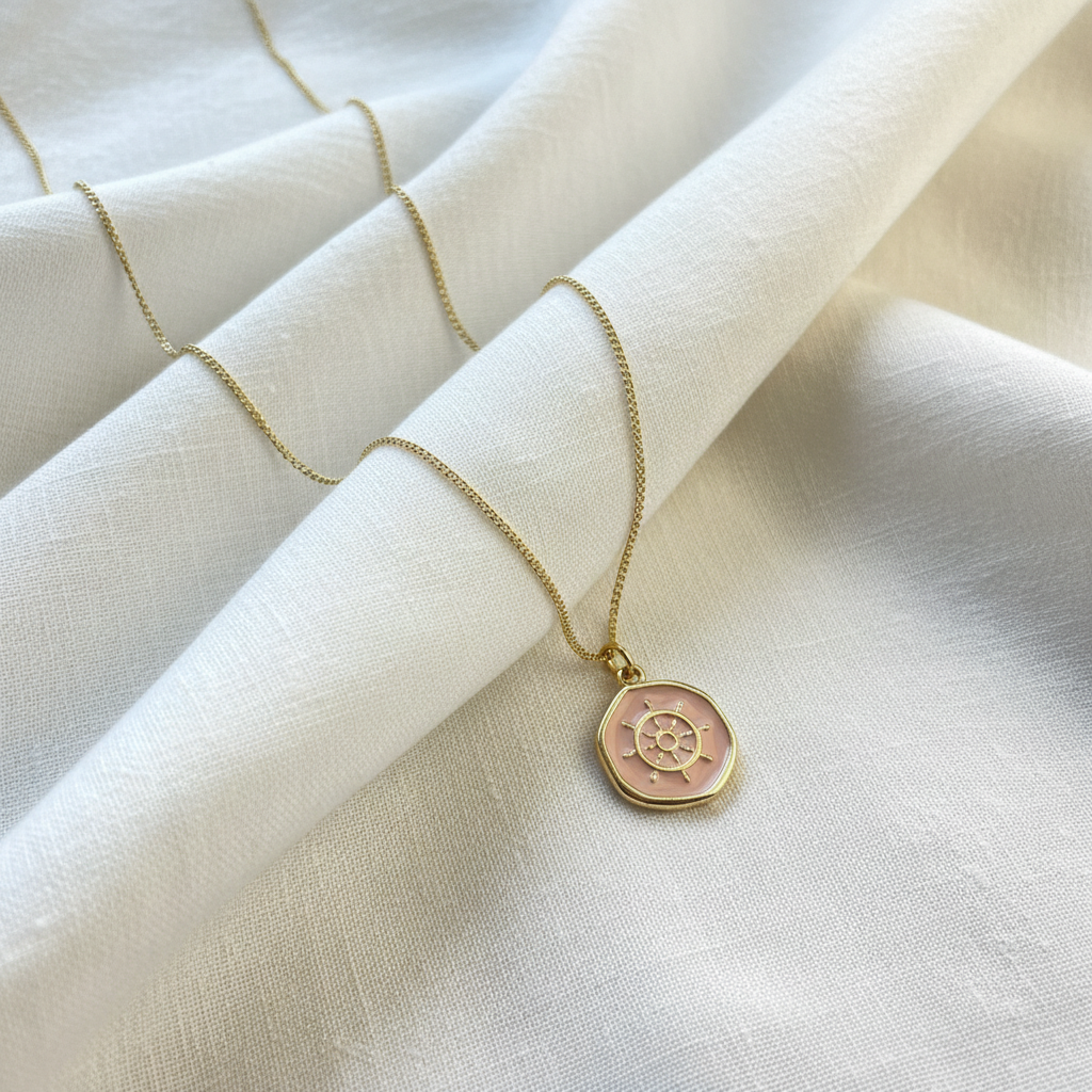 Oceana Soleil Medallion Necklace_ChicaChica