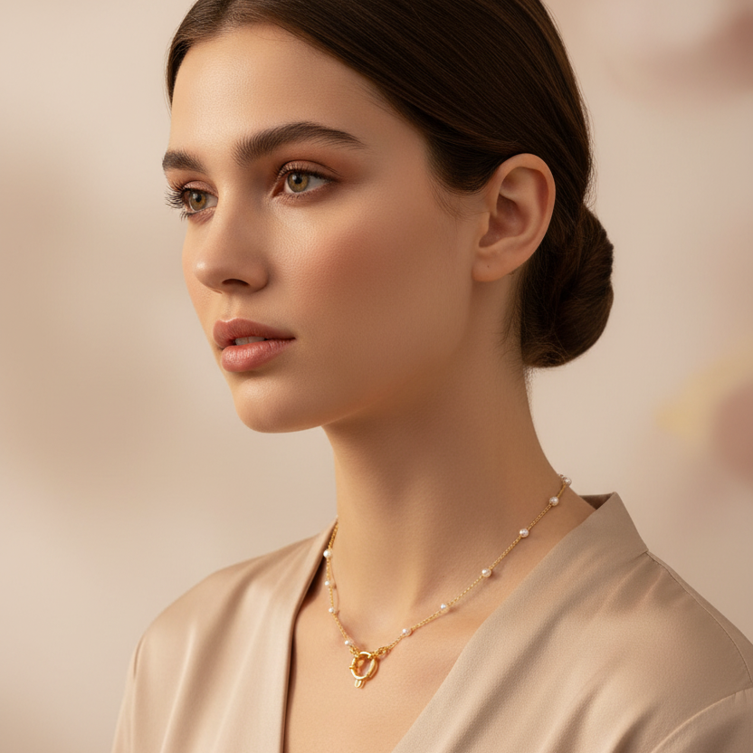 Pearl Axis Necklace_ChicaChica