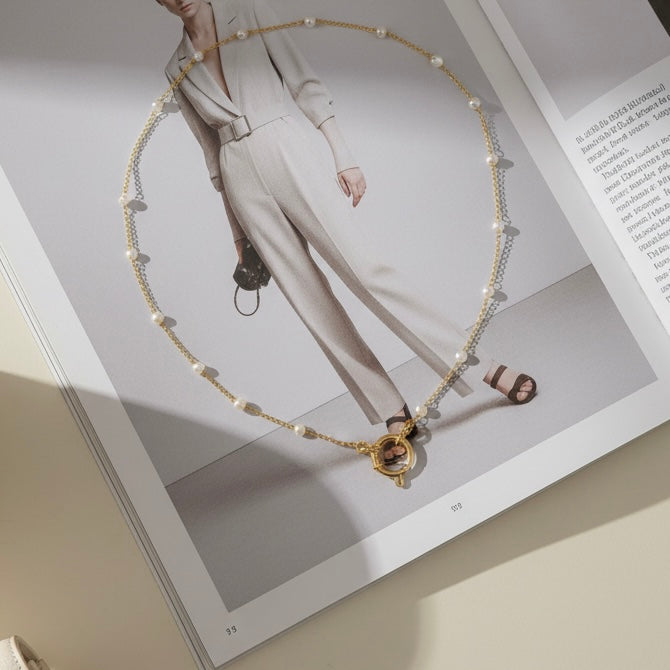 Pearl Axis Necklace_ChicaChica