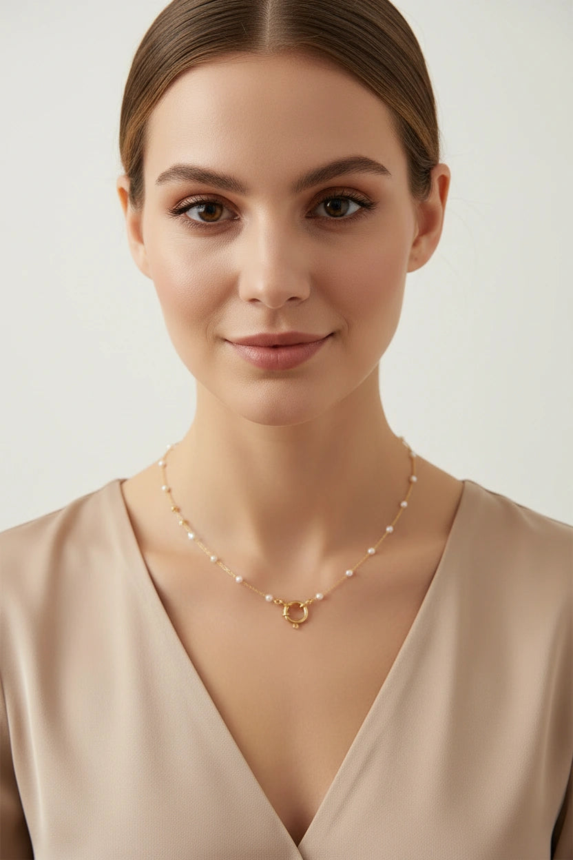 Pearl Axis Necklace_ChicaChica
