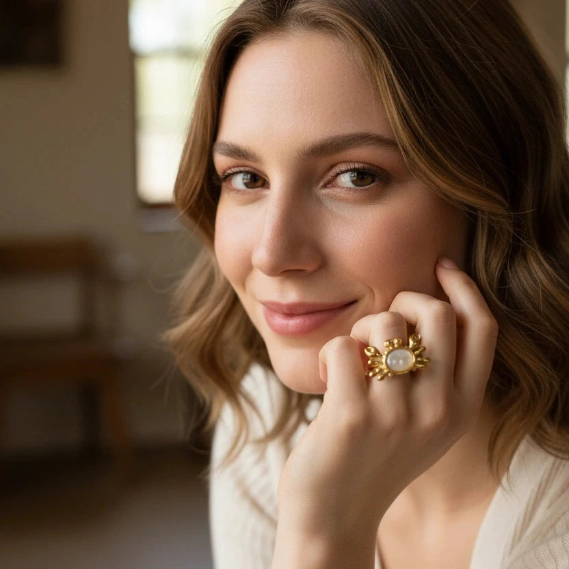 Pearl Tide Ring - White_ChicaChica