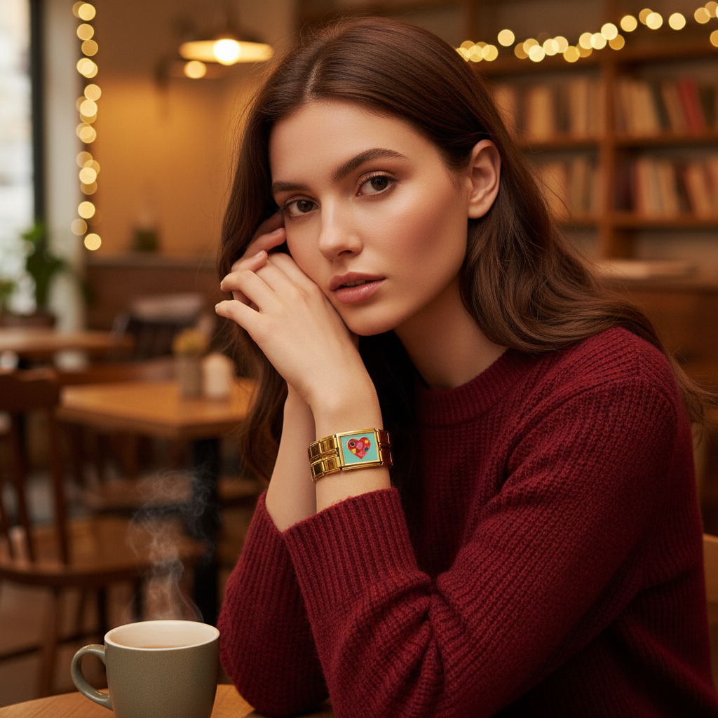 Pop Heart Link Bracelet_ChicaChica