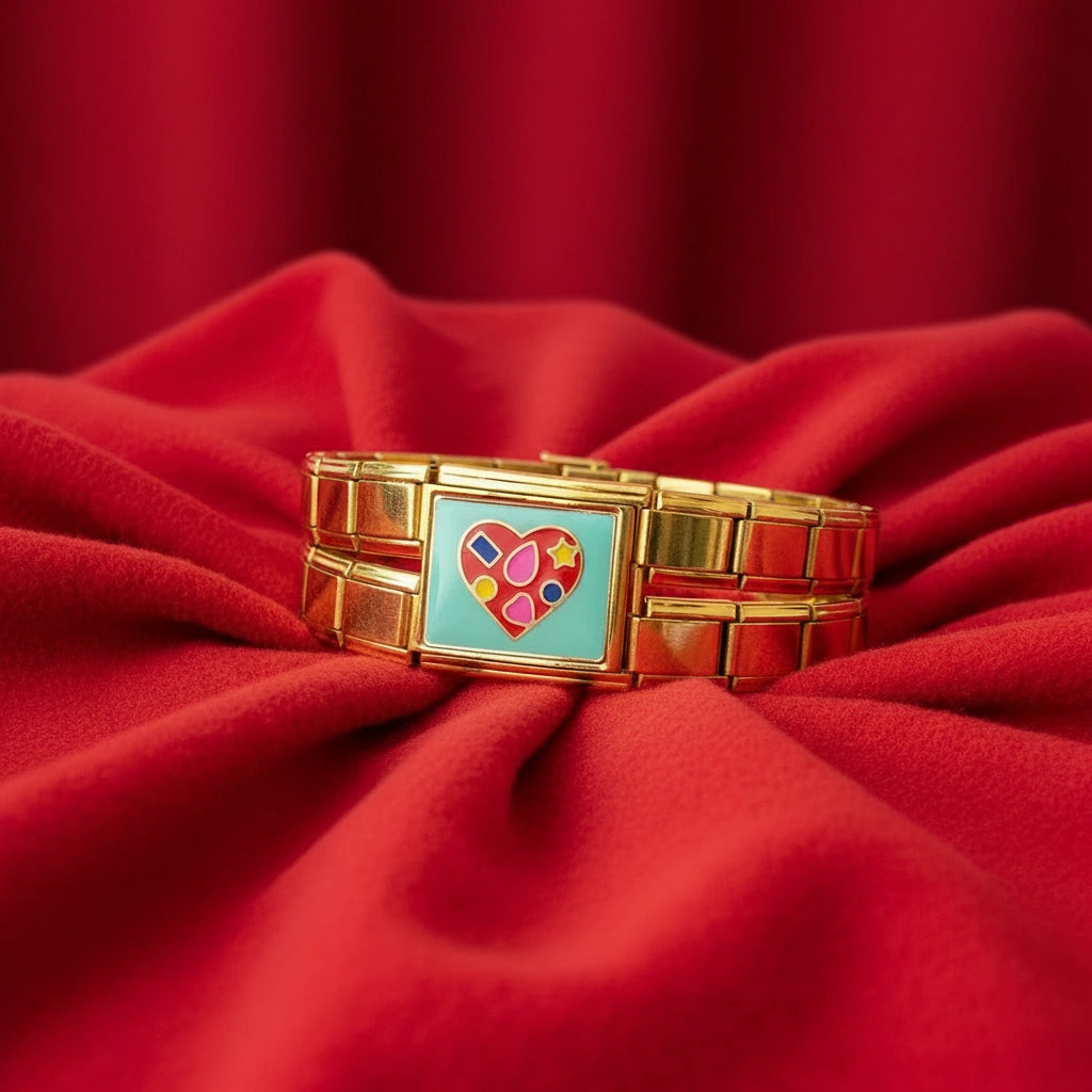 Pop Heart Link Bracelet_ChicaChica