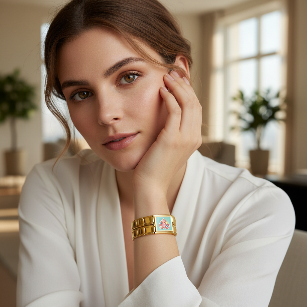 Pop Heart Link Bracelet_ChicaChica