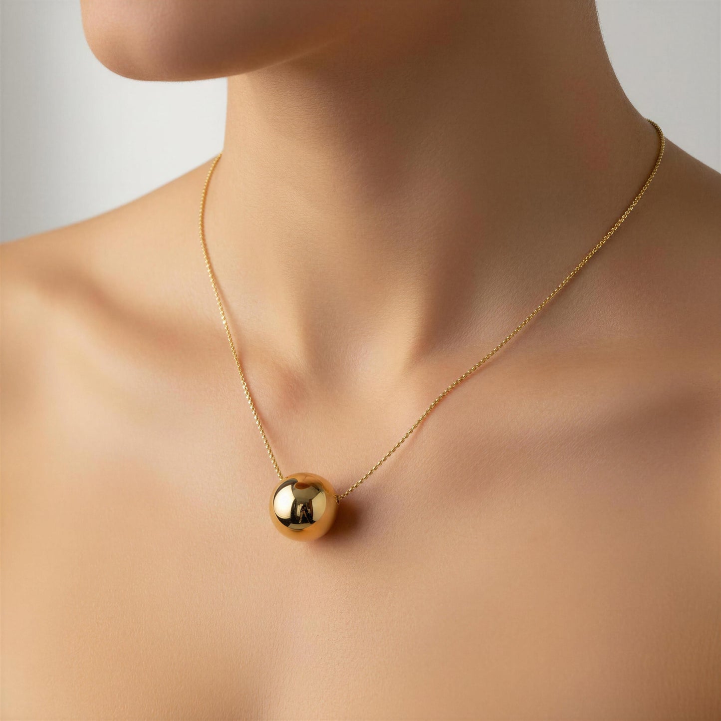 The Riviera Orb Necklace-  on a mannequin