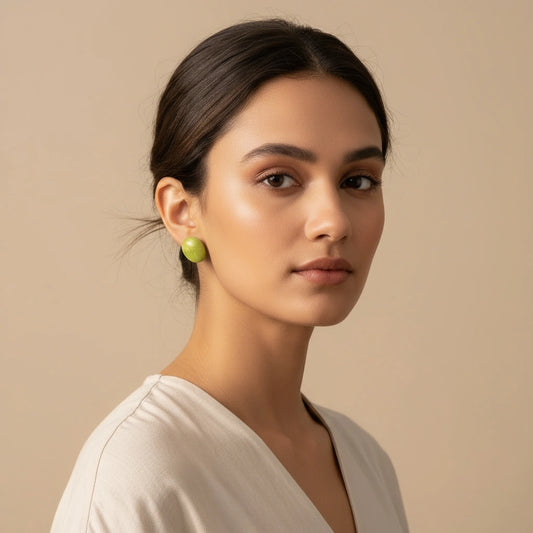 Rosina Studs Verde Luxe_ChicaChica