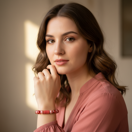 Rosy Heart Bracelet_ChicaChica