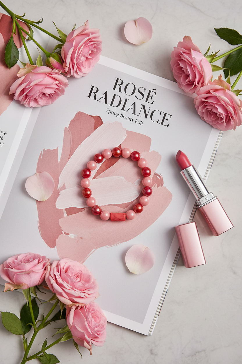 Rosy Heart Bracelet_ChicaChica