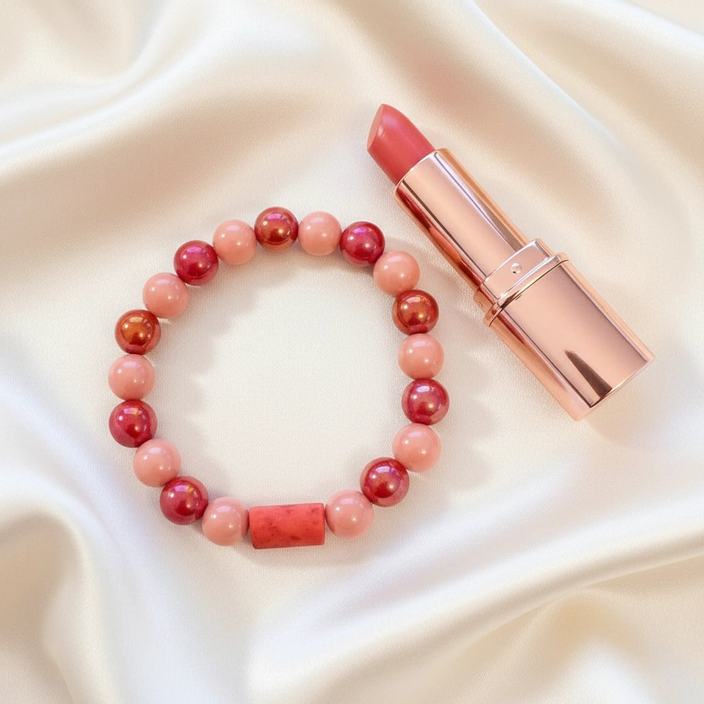 Rosy Heart Bracelet_ChicaChica