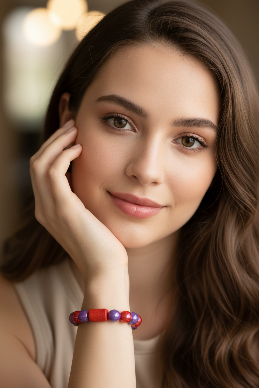 Ruby Orchid Bracelet-ChicaChica