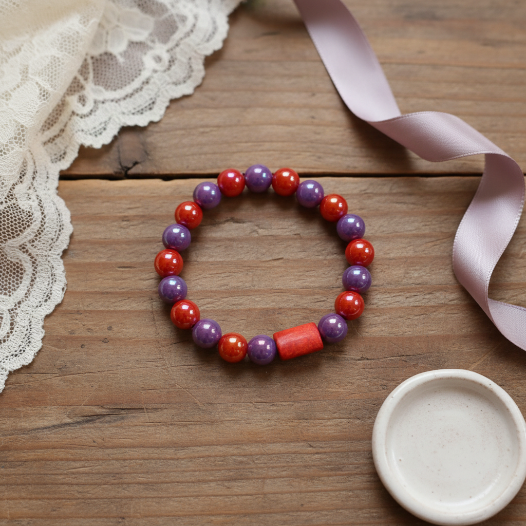 Ruby Orchid Bracelet-ChicaChica