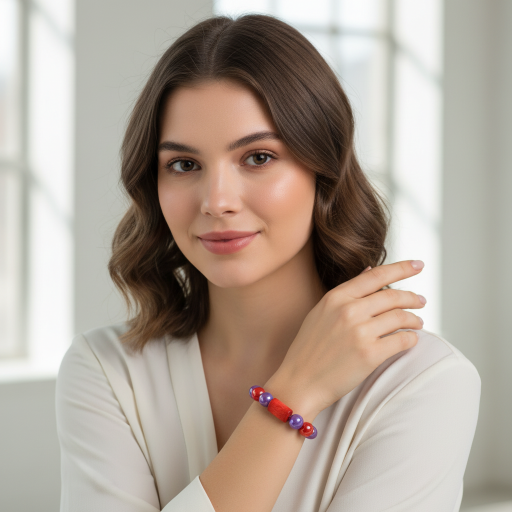 Ruby Orchid Bracelet-ChicaChica