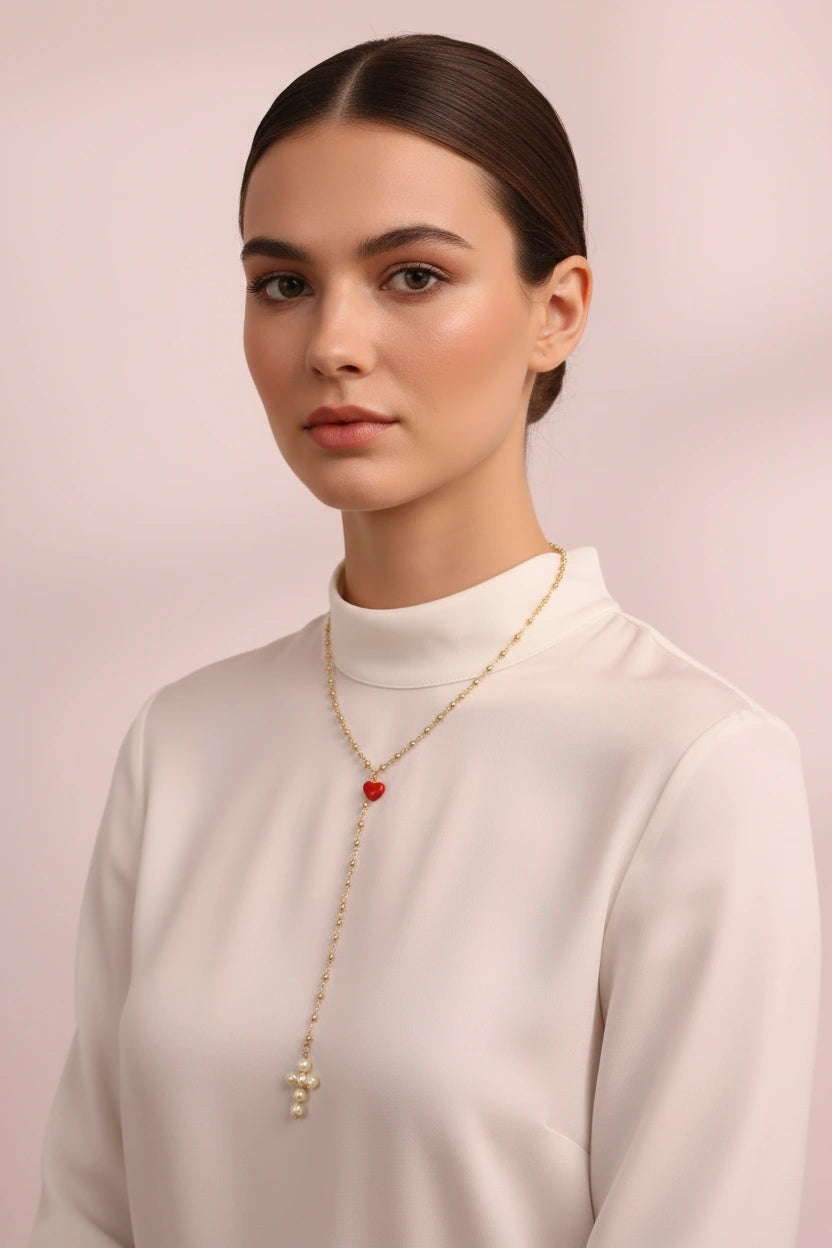 Sacred Heart Grace Necklace_ChicaChica