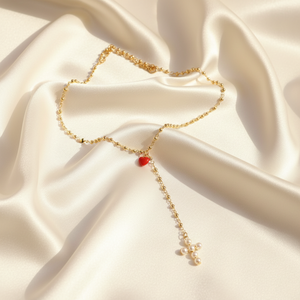 Sacred Heart Grace Necklace_ChicaChica