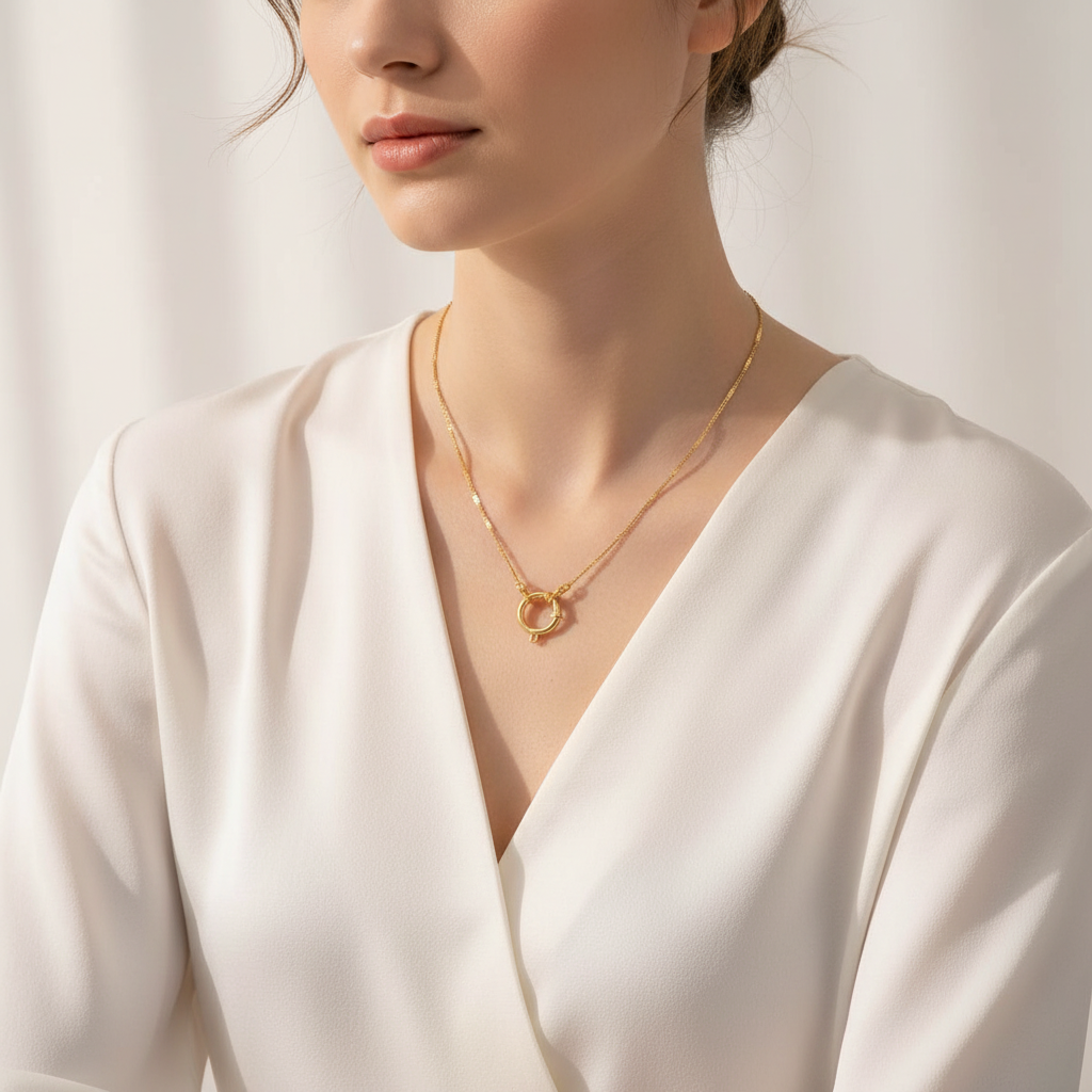 Sleek Orbit Necklace_ChicaChica