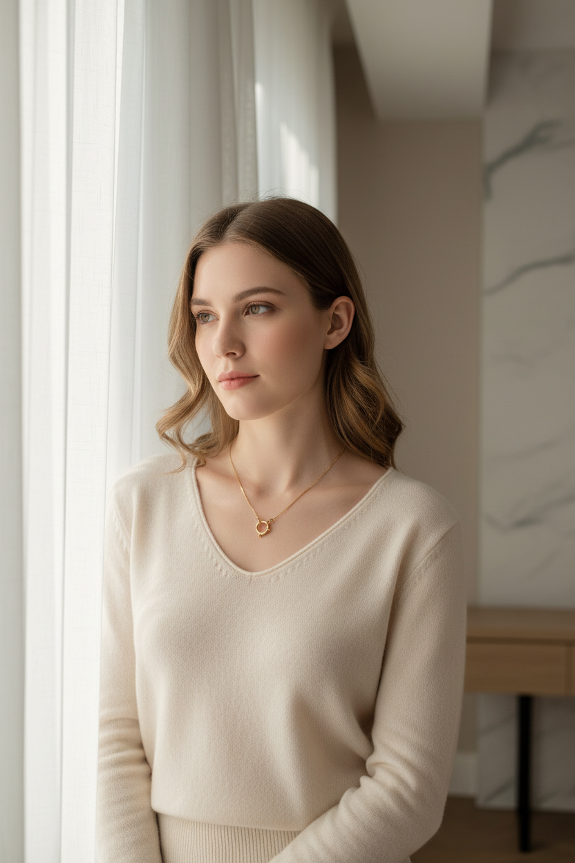 Sleek Orbit Necklace_ChicaChica